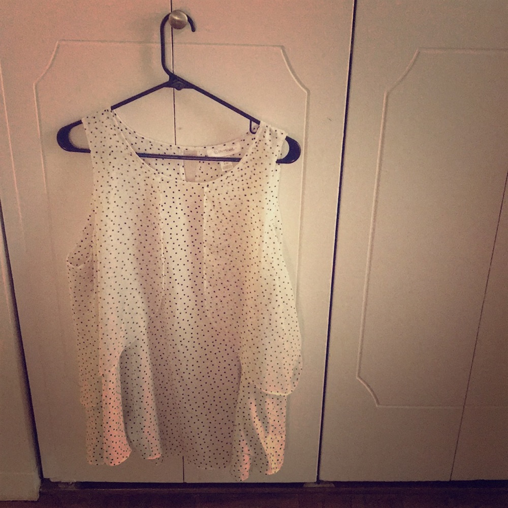 Motherhood Maternity polka dot silky top